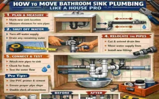 how to move bathroom sink plumbing