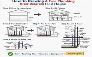 how to draw a house plumbing riser diagram