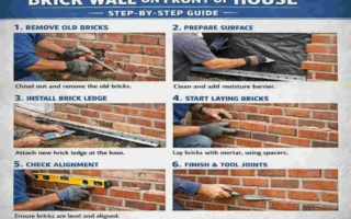 how to replace brick on front of house