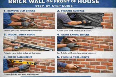 how to replace brick on front of house