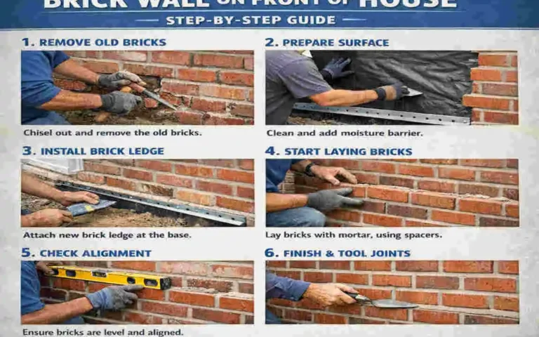 how to replace brick on front of house