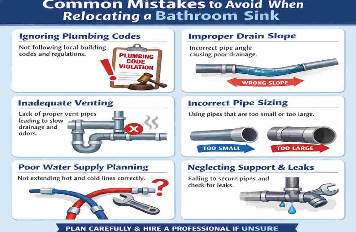 how to move bathroom sink plumbing
