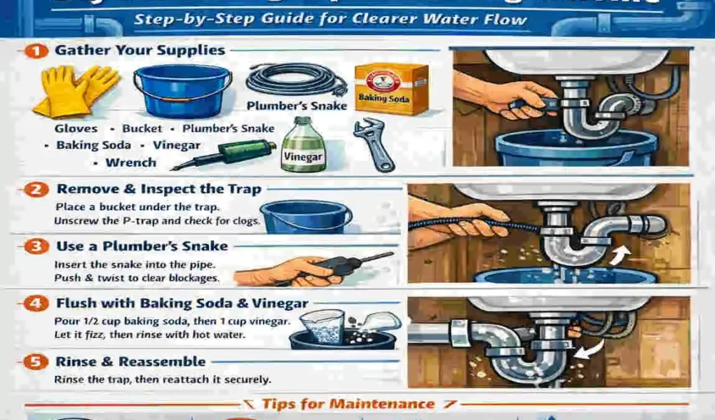 how to clean plumbing pipes at home