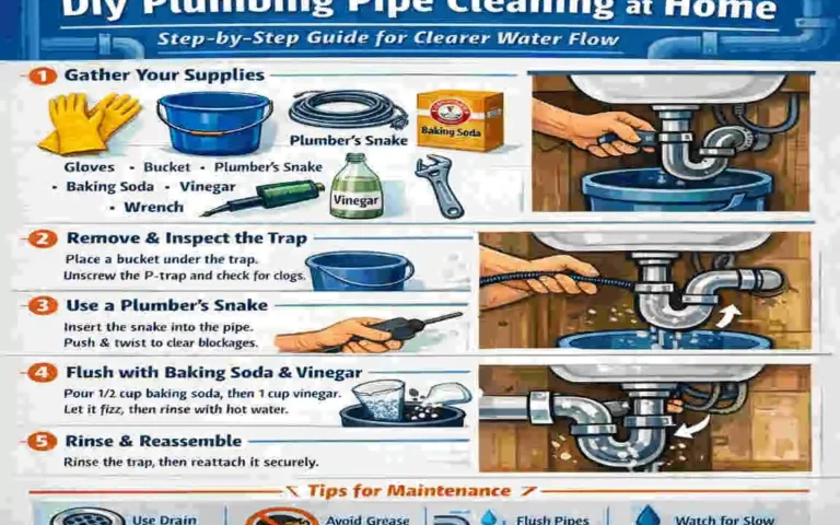 how to clean plumbing pipes at home