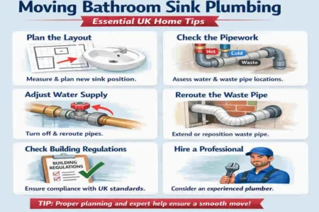 how to move bathroom sink plumbing