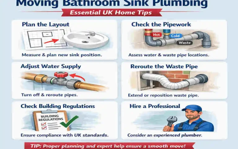 how to move bathroom sink plumbing