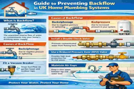 what should be designed into an operations plumbing system to prevent backflow?