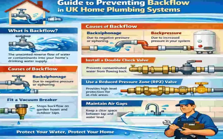 what should be designed into an operations plumbing system to prevent backflow?