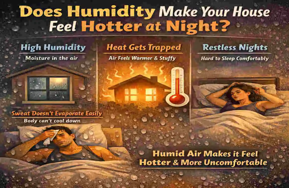 why does my house get hot at night