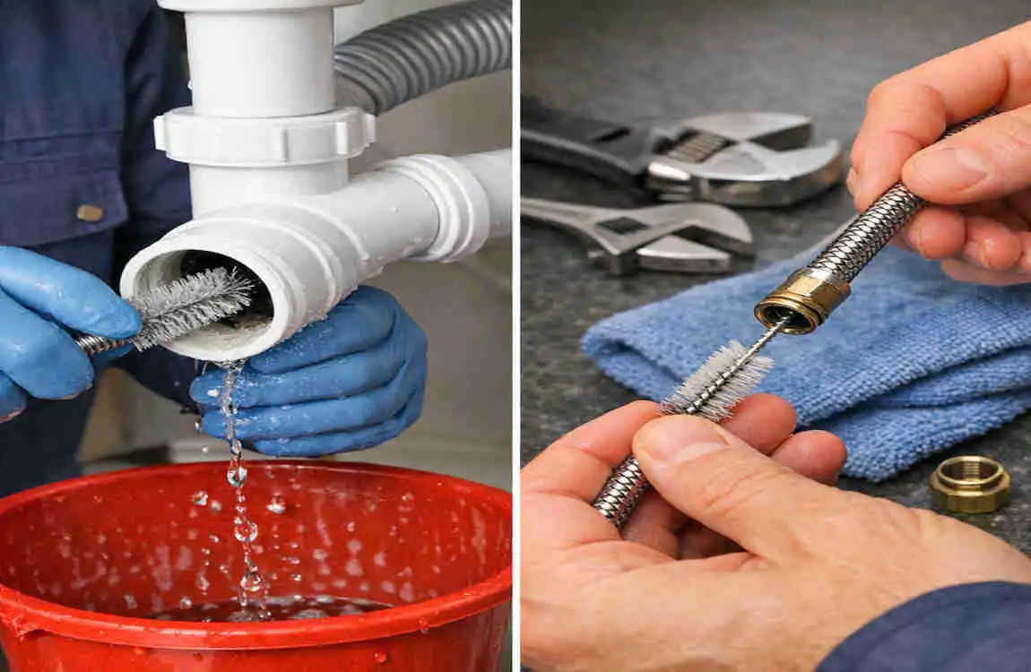how to clean plumbing pipes at home