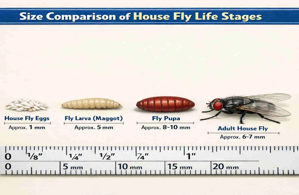 How Big Do House Flies Get