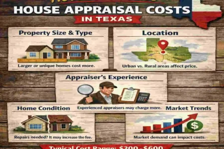 how much is a house appraisal in texas