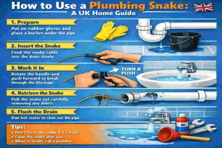 how does plumbing snake work