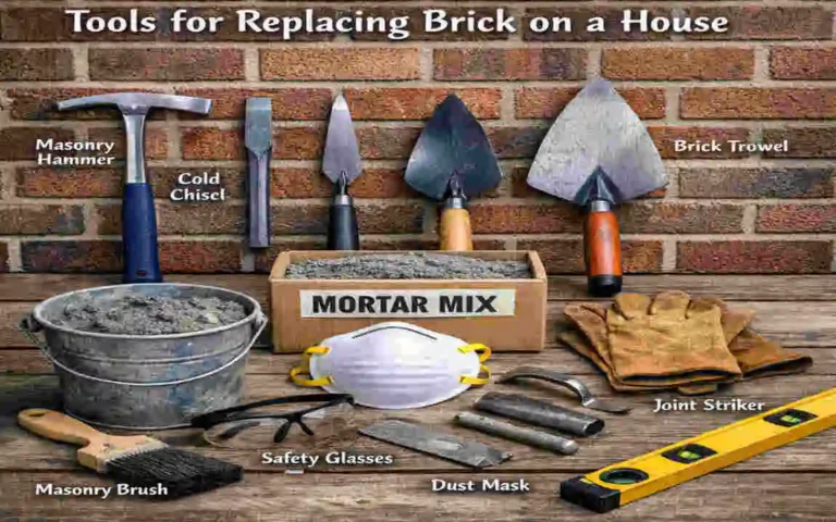how to replace brick on front of house