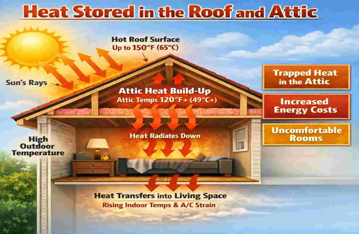 why does my house get hot at night