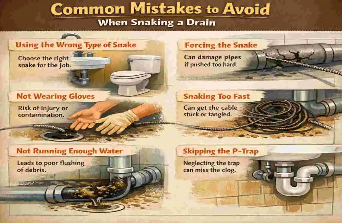 how does plumbing snake work