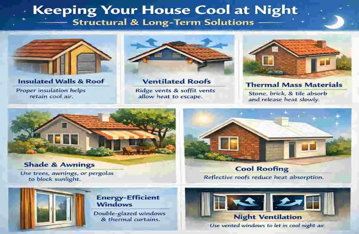why does my house get hot at night