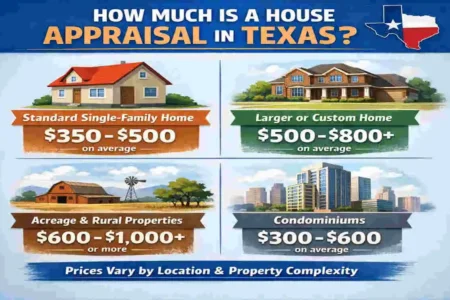 how much is a house appraisal in texas