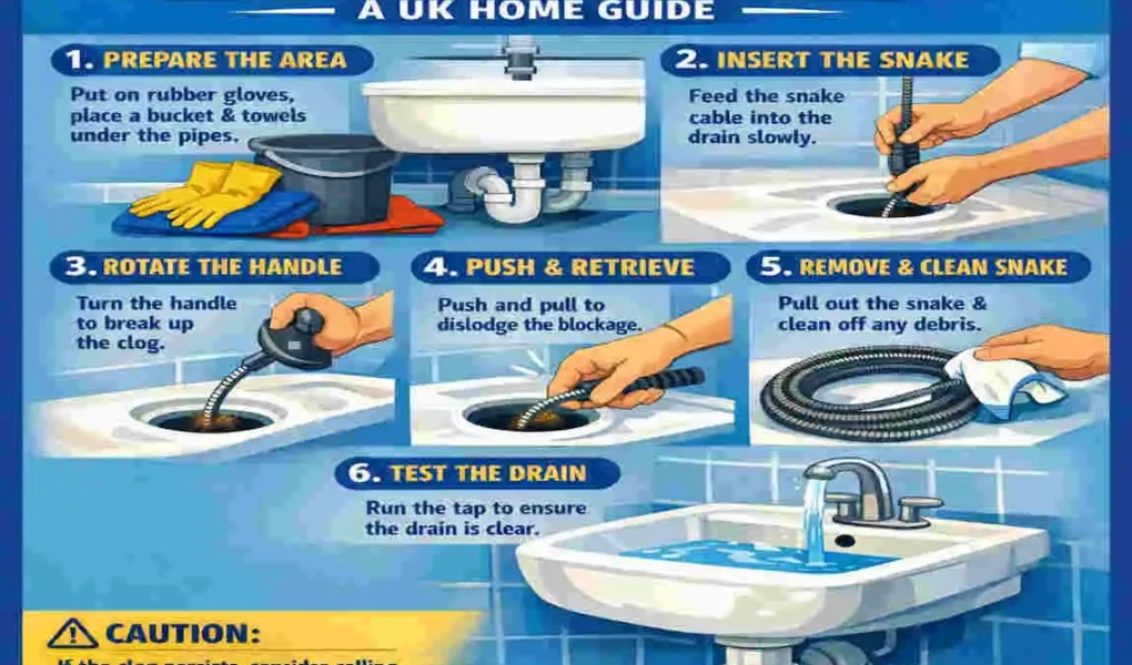 how does plumbing snake work