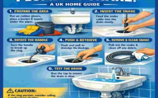 how does plumbing snake work