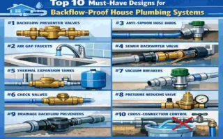 what should be designed into an operations plumbing system to prevent backflow?