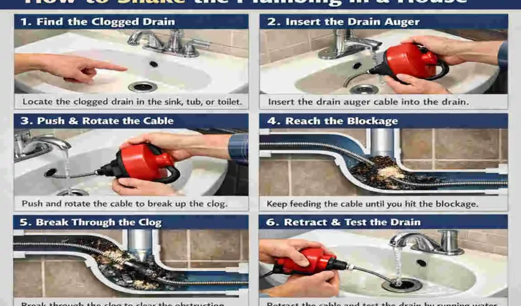 how does plumbing snake work