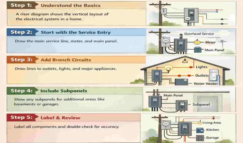 what is a riser diagram plumbing