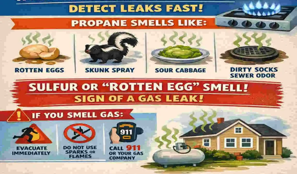 what does propane smell like in a house