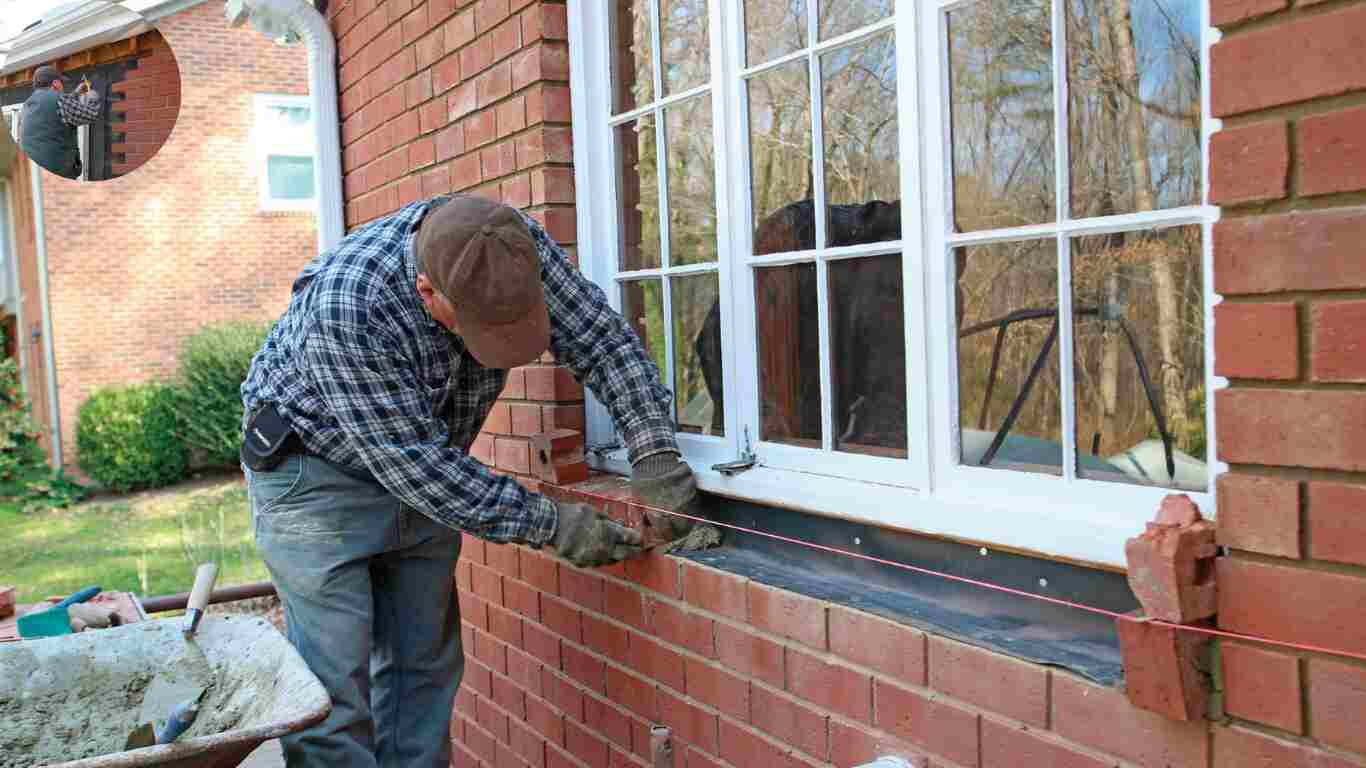 how to replace brick on front of house