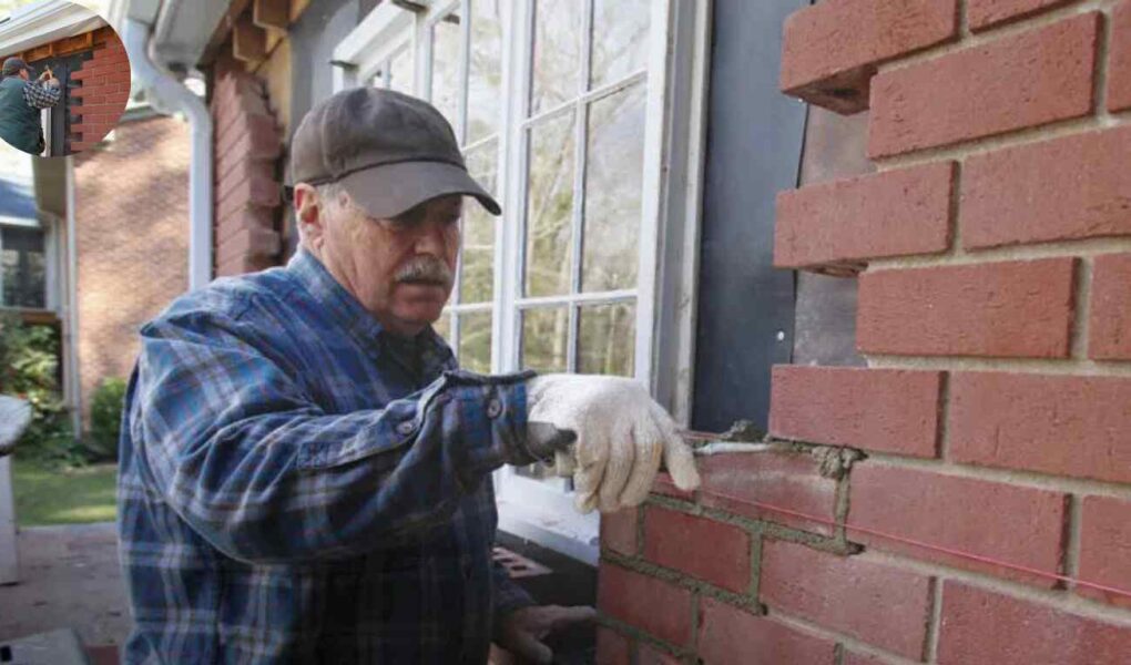 how to replace brick on front of house