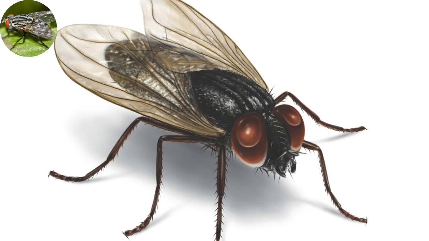how big do house flies get