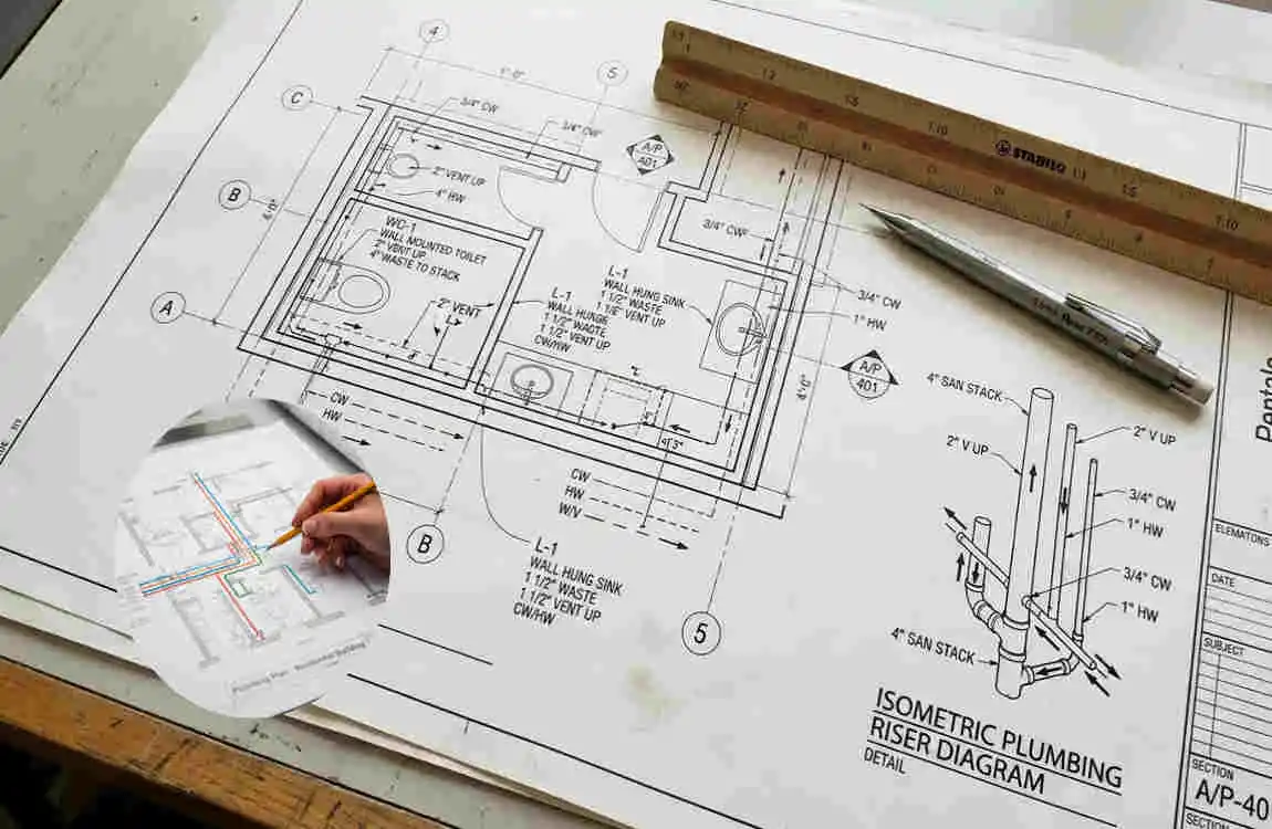 what is a riser diagram plumbing