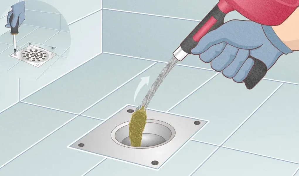 how does plumbing snake work