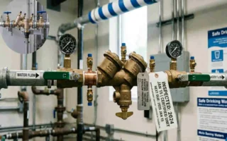 what should be designed into an operations plumbing system to prevent backflow?
