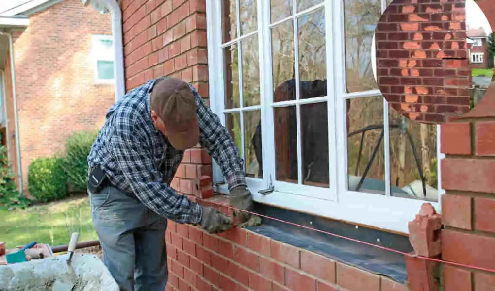 how to replace brick on front of house