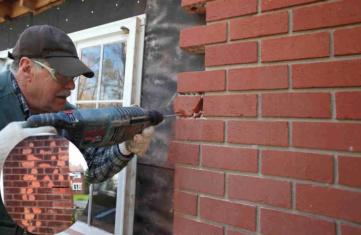 how to replace brick on front of house