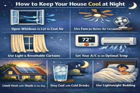 why does my house get hot at night