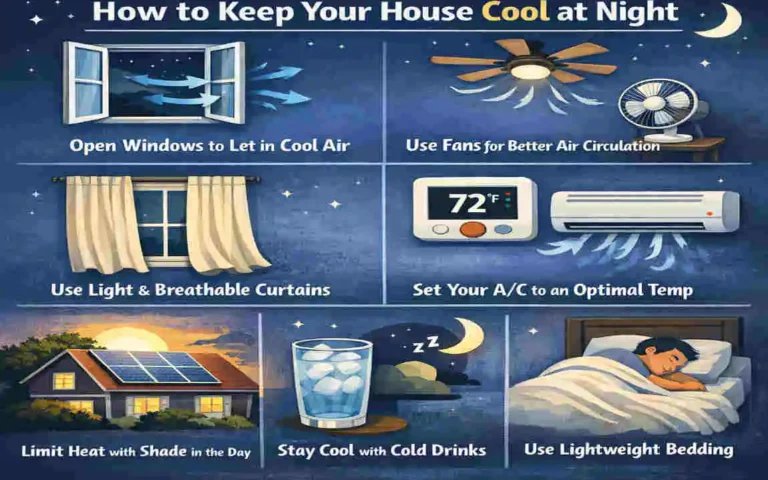 why does my house get hot at night