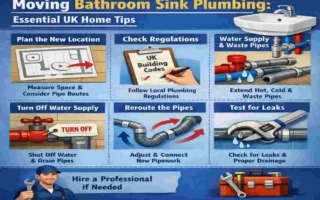how to move bathroom sink plumbing