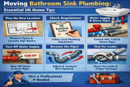 how to move bathroom sink plumbing