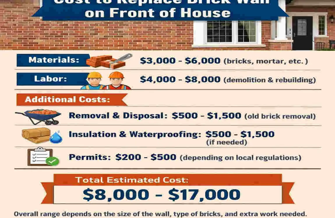 how to replace brick on front of house