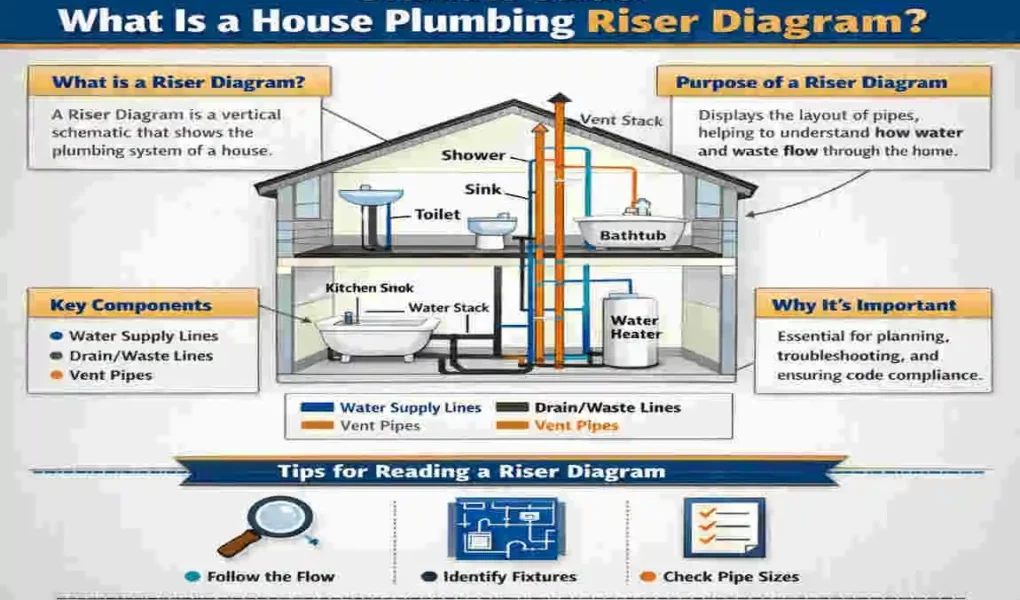 what is a riser diagram plumbing