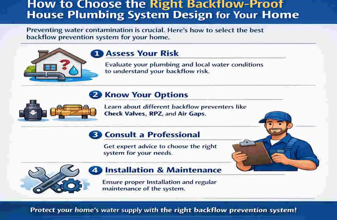 what should be designed into an operations plumbing system to prevent backflow?