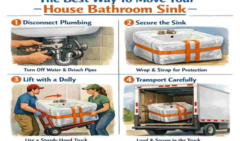 how to move bathroom sink plumbing
