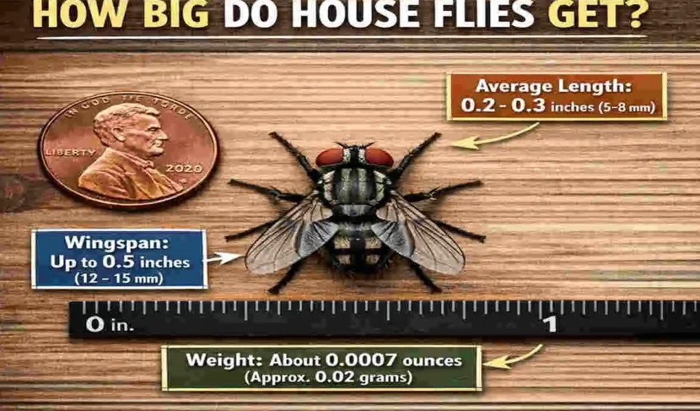 How Big Do House Flies Get
