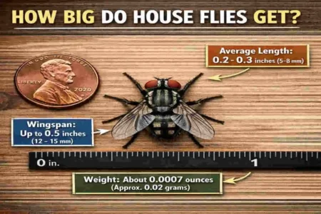 How Big Do House Flies Get