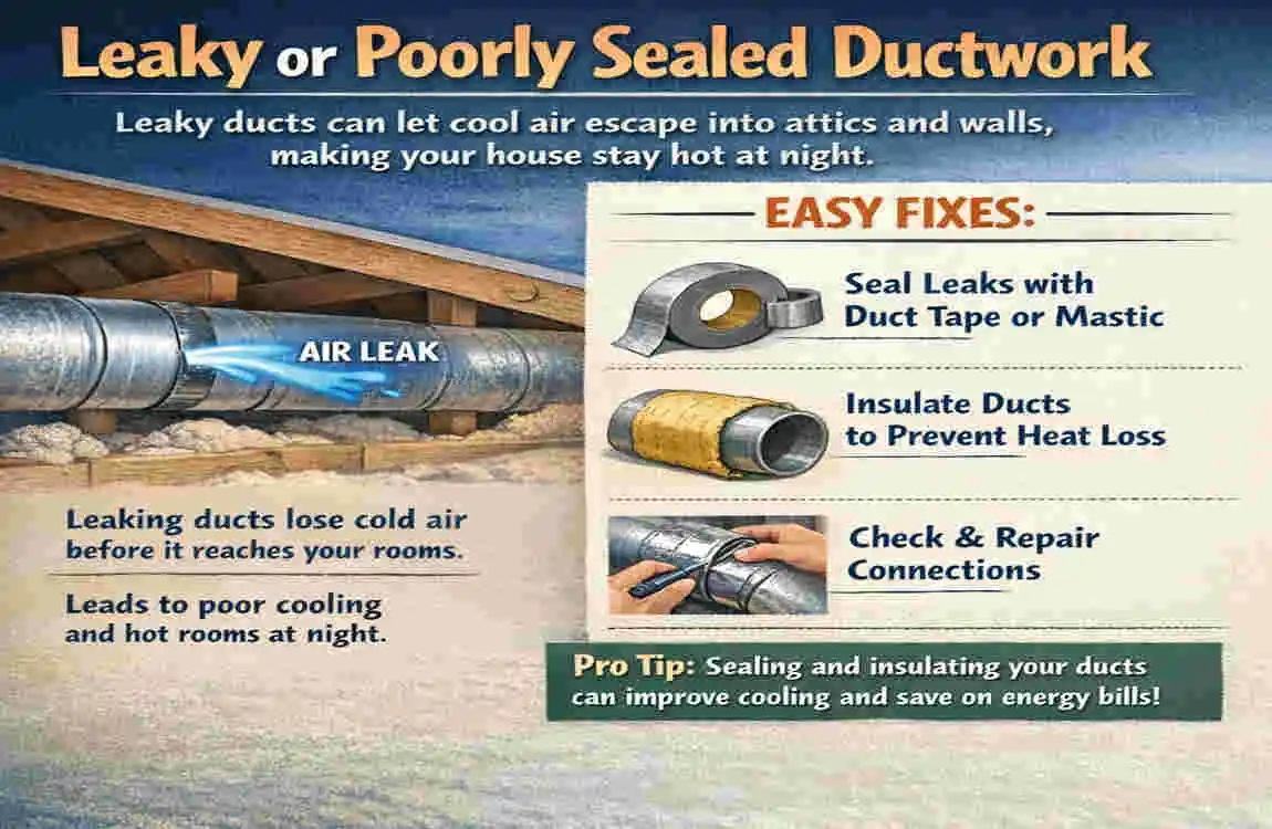 why does my house get hot at night