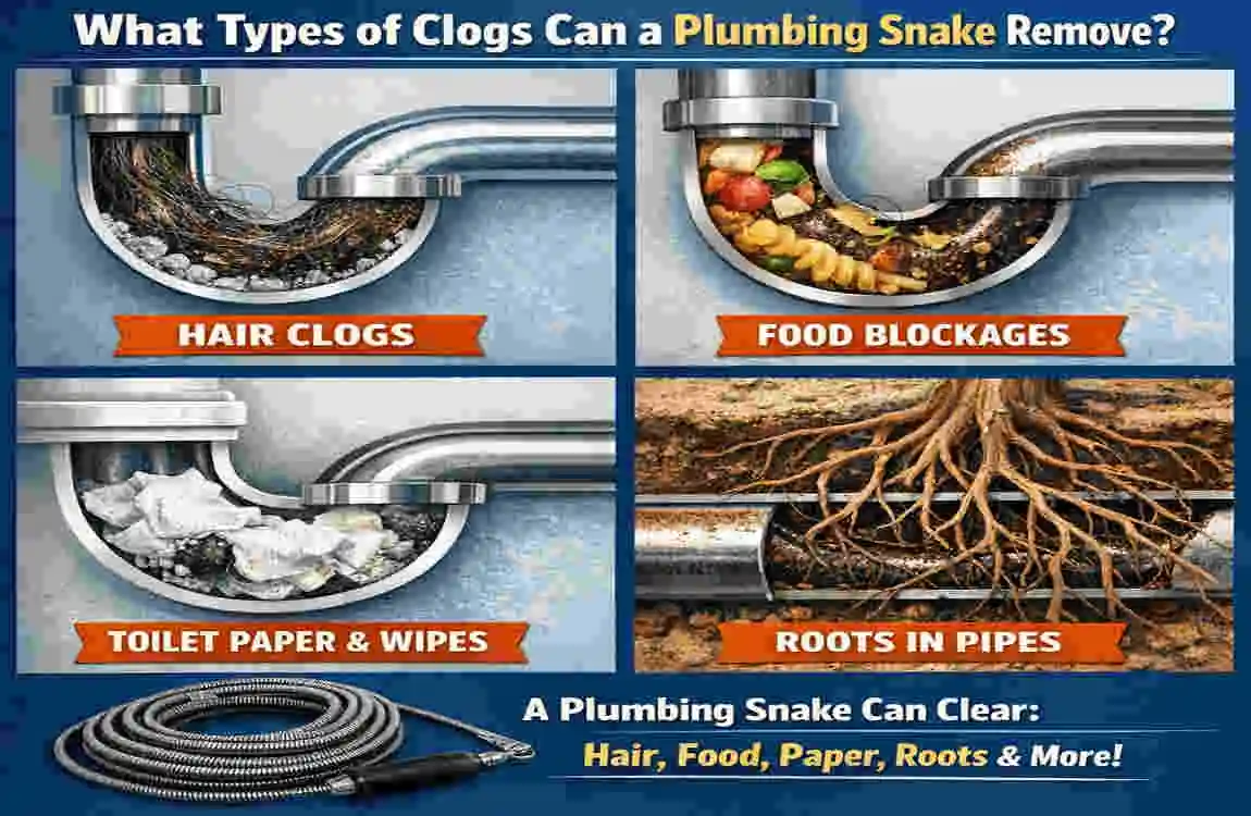 how does plumbing snake work