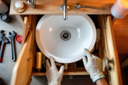 how to move house bathroom sink plumbing