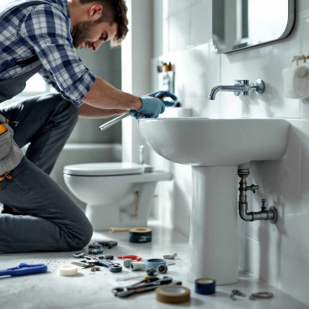 how to move house bathroom sink plumbing